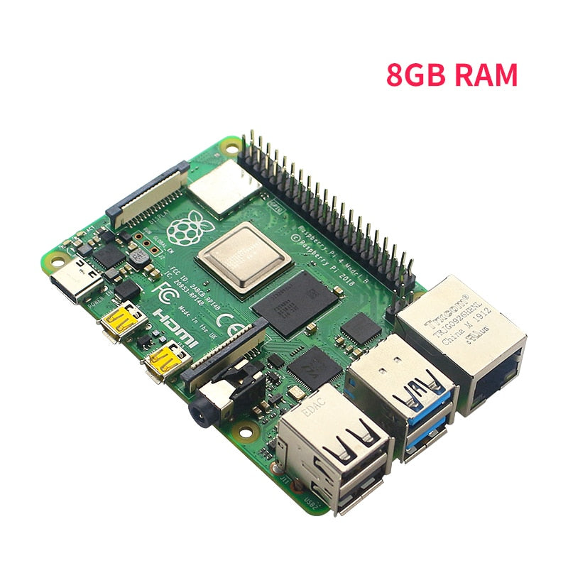 Original Raspberry Pi 4 Model B Board 2G 4G 8G RAM 2.4G &amp; 5G WiFi Bluetooth 5.0 4 Core CPU 1.5Ghz RPi 4 RPi 4 Speed than RPi 3B+