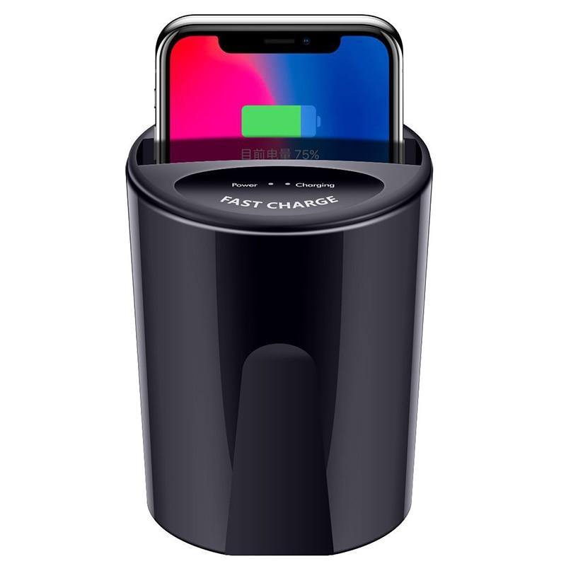 Fast Wireless Car Charger Cup for Samsung S9 S8 Note10 9 Qi Wireless Charging Car Cup for iPhone XsMax/Xr/8plus 10W Universal | The Latest Technology All in One Place